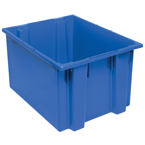 Contenants Stack & Nest, 13" x 23,5" x 19,5", Bleu Les Fournitures Industrielles Méga