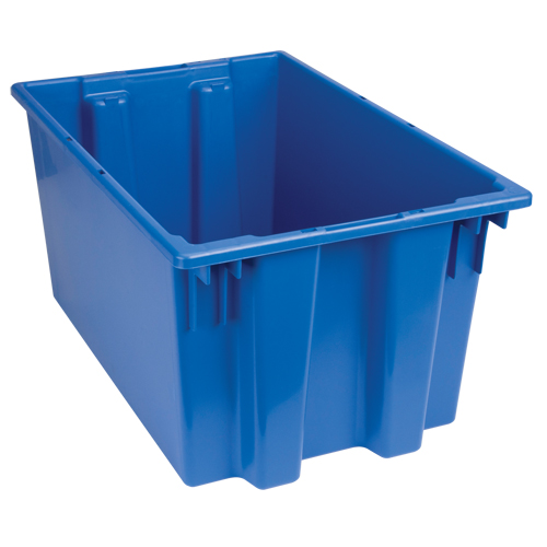 Contenants Stack & Nest, 12" x 23,5" x 15,5", Bleu Les Fournitures Industrielles Méga