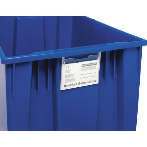 Label Holder for Stack & Nest Tote Les Fournitures Industrielles Méga