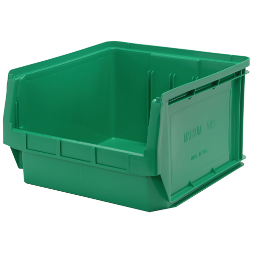 Contenants g&eacute;ants empilables, 18,375" la x 19,75" p x 11,875" h, Vert Les Fournitures Industrielles Méga