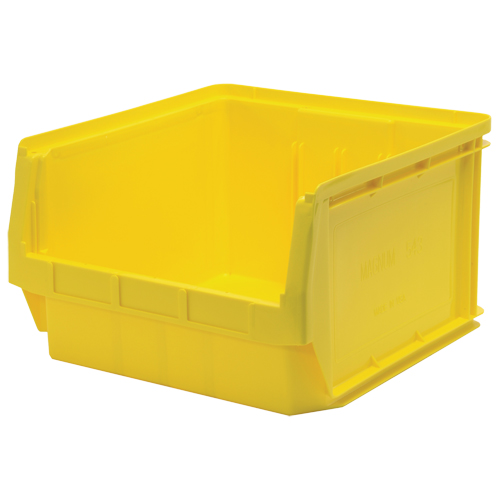 Contenants g&eacute;ants empilables, 18,375" la x 19,75" p x 11,875" h, Jaune Les Fournitures Industrielles Méga