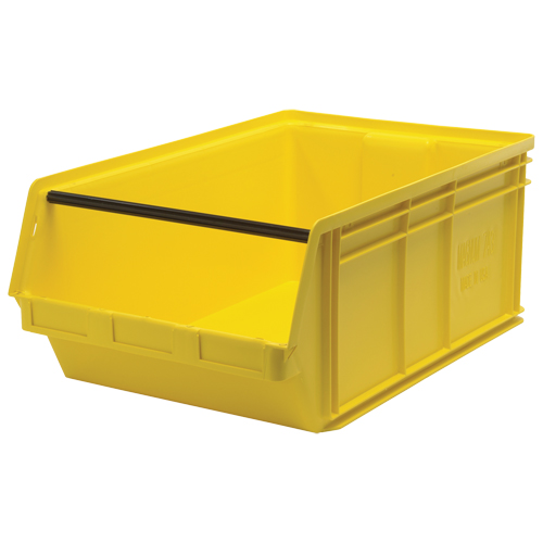 Contenants g&eacute;ants empilables, 18,375" la x 29" p x 11,875" h, Jaune Les Fournitures Industrielles Méga