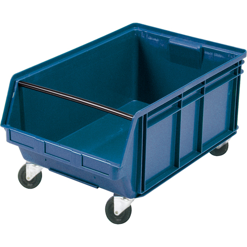 Mobile Giant Stacking Bin, 11-7/8" H x 18-3/8" W x 29" D, 150 lbs. Capacity, Blue Les Fournitures Industrielles Méga
