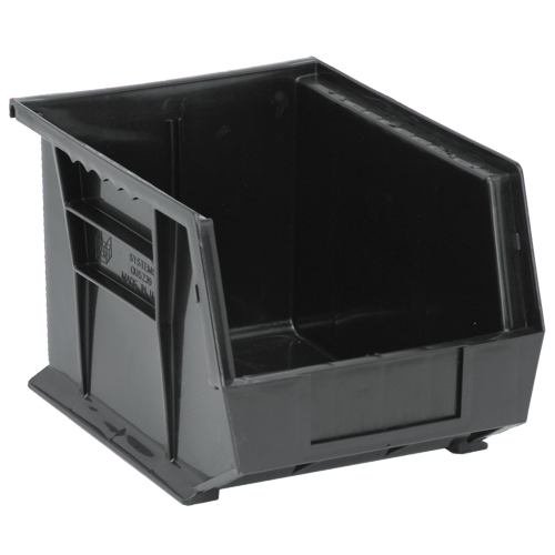 Ultra Stack & Hang Bin, 8-1/4" W x 7" H x 10-3/4" D, Black Les Fournitures Industrielles Méga