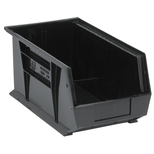 Ultra Stack & Hang Bin, 8-1/4" W x 7" H x 14-3/4" D, Black Les Fournitures Industrielles Méga