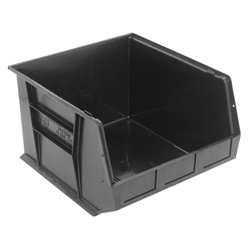 Ultra Stack & Hang Bin, 16-1/2" W x 11" H x 18" D, Black Les Fournitures Industrielles Méga