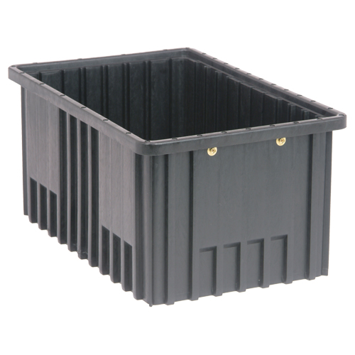 Bacs divisibles conducteurs, Polypropyl&egrave;ne, 10-7/8" la x 16-1/2" p x 8" h, Noir Les Fournitures Industrielles Méga