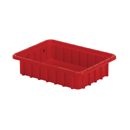 Contenants Divider Box, Poly&eacute;thyl&egrave;ne, 10,8" la x 8,3" p x 2,5" h, Rouge Les Fournitures Industrielles Méga