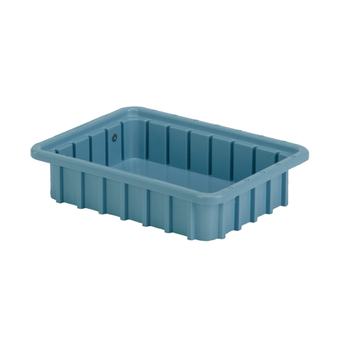 Contenants Divider Box, Poly&eacute;thyl&egrave;ne, 10,8" la x 8,3" p x 2,5" h, Bleu p&acirc;le Les Fournitures Industrielles Méga