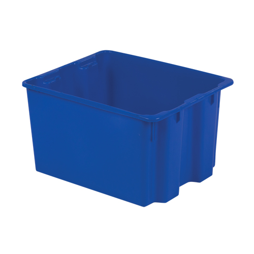 Contenants Stack-N-Nest Polylewton, 12" x 21" x 17", Bleu Les Fournitures Industrielles Méga