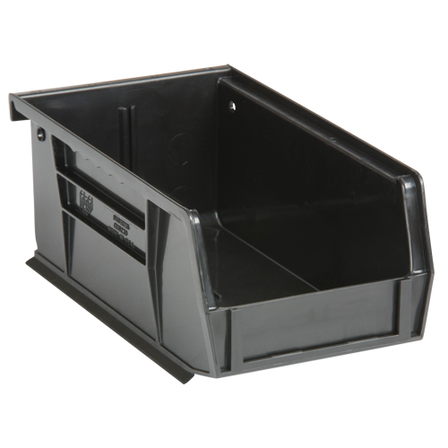 Ultra Stack & Hang Bin, 4-1/8" W x 3" H x 7-3/8" D, Black Les Fournitures Industrielles Méga
