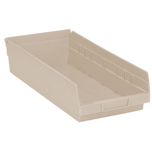 Bac pour &eacute;tag&egrave;re &eacute;conomique, 8-3/8" la, 4" h x 17-7/8" p, Ivoire Les Fournitures Industrielles Méga