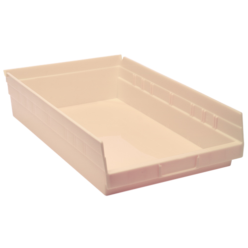 Bac pour &eacute;tag&egrave;re &eacute;conomique, 11-1/8" la, 4" h x 17-7/8" p, Ivoire Les Fournitures Industrielles Méga