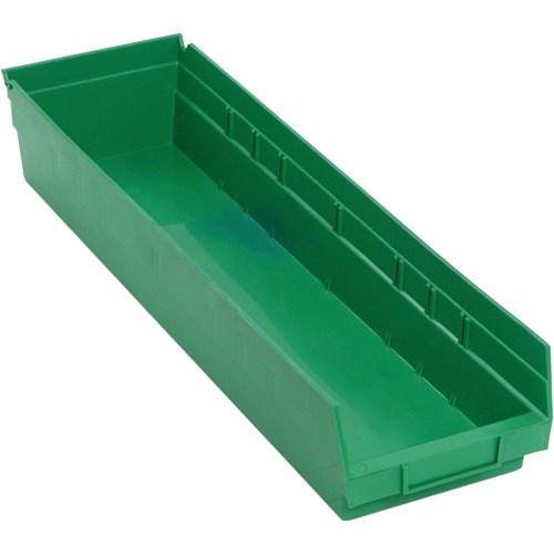 Bacs pour tablette, 6-5/8" la x 4" H x 23-5/8" p, Vert, Capacit&eacute; 50 lb Les Fournitures Industrielles Méga
