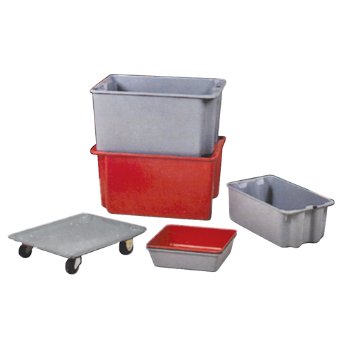 Contenants Stack-N-Nest de Plexton, 19,9" la x 27,5" p x 14" h, Rouge Les Fournitures Industrielles Méga