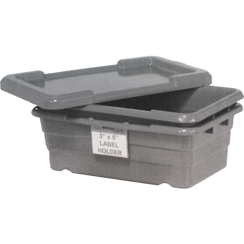 Cross Stack Bins, 16" W x 25.125" D x 8.5" H, Grey Les Fournitures Industrielles Méga