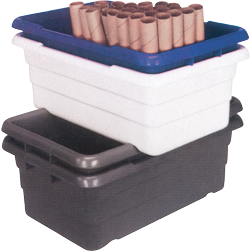 Cross Stack Bins, 16" W x 25.125" D x 8.5" H, Grey Les Fournitures Industrielles Méga