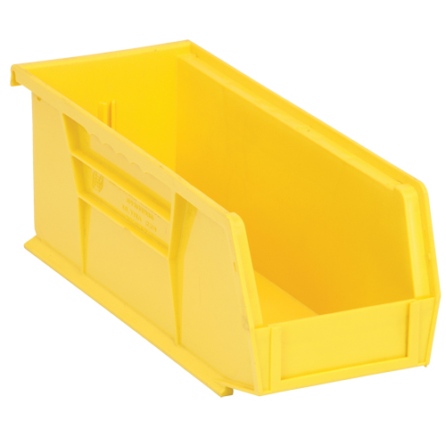 Bacs ultra empilable & suspendable, 4-1/8" la, 4" h x 10-7/8" p, Jaune Les Fournitures Industrielles Méga