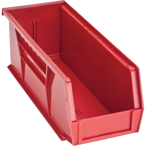 Bacs ultra empilable & suspendable, 4-1/8" la, 4" h x 10-7/8" p, Rouge Les Fournitures Industrielles Méga