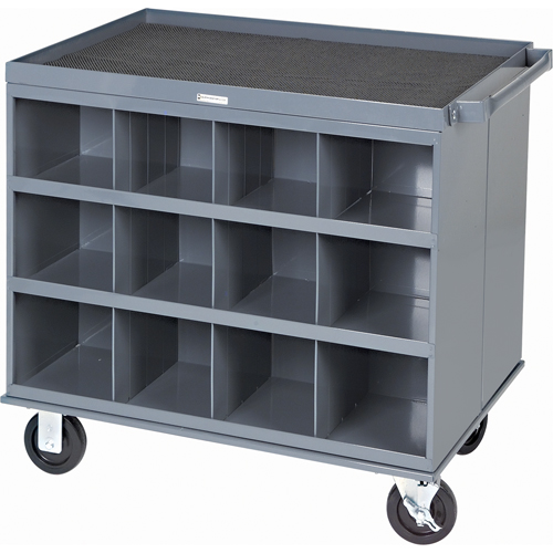 Heavy-Duty 2-Sided Mobile Carts/Work Stations, 1000 lbs. Capacity, 34" x W, 32" x H, 24" D, All-Welded Les Fournitures Industrielles Méga