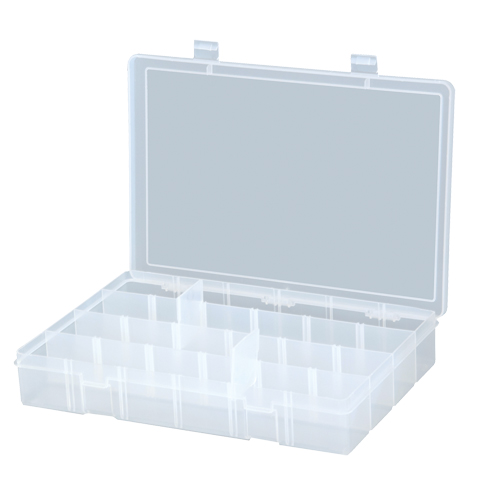 Compact Compartment Cases, 13.125" W x 2.3125" D x 9" H, 24 Compartments Les Fournitures Industrielles Méga