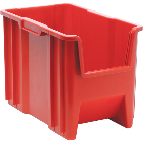Giant Stacking Containers, 10.875" W x 17.5" D x 12.5" H, Red Les Fournitures Industrielles Méga
