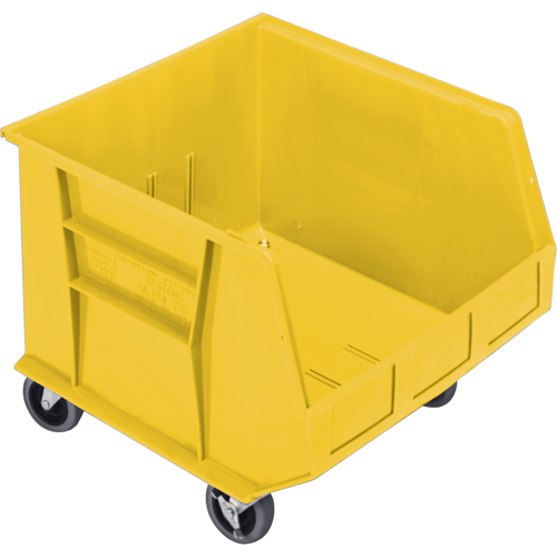 Bac mobile, 14" ha x 16-1/2" la x 18" p, Capacit&eacute; de 75 lb, Jaune Les Fournitures Industrielles Méga
