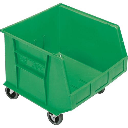 Bac mobile, 14" ha x 16-1/2" la x 18" p, Capacit&eacute; de 75 lb, Vert Les Fournitures Industrielles Méga