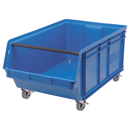 Bac mobile MAGNUM, 14-7/8" ha x 18-3/8" la x 29" p, Capacit&eacute; de 150 lb, Bleu Les Fournitures Industrielles Méga