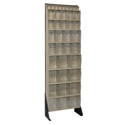 Tip-Out Bins Stand, 23-5/8" W x 8" D x 75" H, 36 Drawers Les Fournitures Industrielles Méga