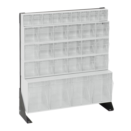 Tip-Out Bins Stand, 23-5/8" W x 8" D x 28" H, 31 Drawers Les Fournitures Industrielles Méga