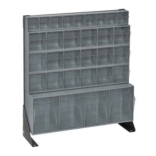 Tip-Out Bins Stand, 23-5/8" W x 8" D x 28" H, 31 Drawers Les Fournitures Industrielles Méga
