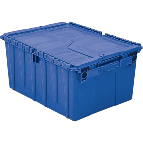 Flipak&reg; Polyethylene Plastic (PE) Distribution Containers, 11.8" x 9.8" x 7.7", Blue Les Fournitures Industrielles Méga