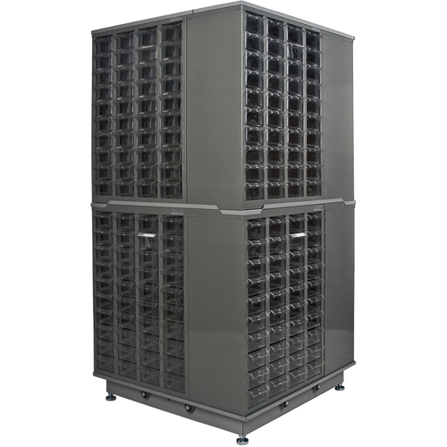 Casiers pour pi&egrave;ces KPC-600, Acier galvanis&eacute;, 40 tiroirs, 18-3/10" x 8-7/10" x 25-3/10", Gris Les Fournitures Industrielles Méga