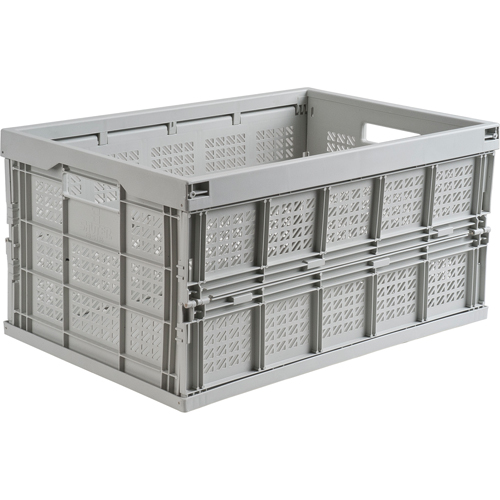 Bac repliable, 21" lo x 14" la x 10,5" h, Gris Les Fournitures Industrielles Méga