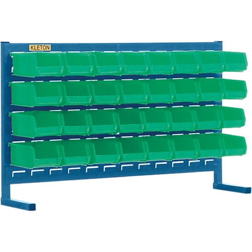 Rayonnage &agrave; persienne avec bacs, 32 bacs, 36" la x 8-1/4" p x 22" h Les Fournitures Industrielles Méga