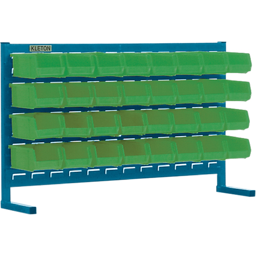 Rayonnage &agrave; persienne avec bacs, 32 bacs, 36" la x 8-1/4" p x 22" h Les Fournitures Industrielles Méga