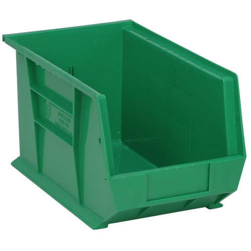 Bacs ultra empilable & suspendable, 8-1/4" la, 8" h x 13-5/8" p, Vert Les Fournitures Industrielles Méga