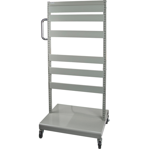 Mobile Tilt Bin Rack - Cart Only, Double-sided, 26-1/4" W x 22" D x 57-1/2" H Les Fournitures Industrielles Méga
