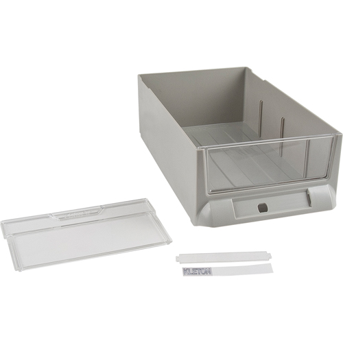 Tiroir de rechange pour armoires de pi&egrave;ces KPC-200, Plastique, 5-3/8" la x 9-13/16" p, 3-3/10" h, Gris Les Fournitures Industrielles Méga