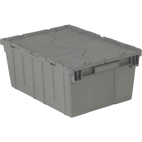 Contenants de distribution Flipak en plastique poly&eacute;thyl&egrave;ne (PE), 21,9" x 15,2" x 9,3", Gris Les Fournitures Industrielles Méga