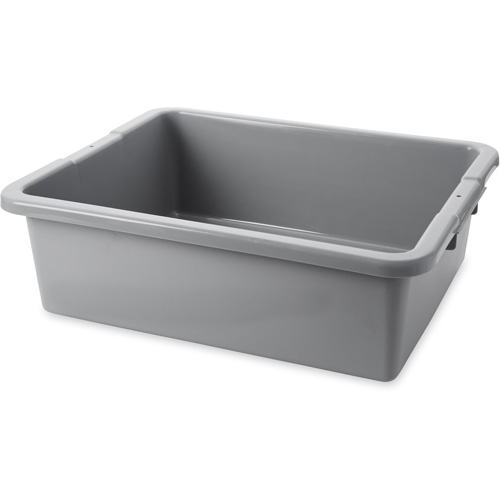 Contenant utilitaire sans compartiments, 7" ha x 21,5" p x 17" lo, Poly&eacute;thyl&egrave;ne, Gris Les Fournitures Industrielles Méga