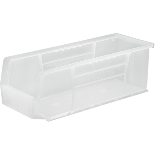 Bac transparent ultra empilable & suspendable, 5-1/2" la, 5" h x 14-3/4" p, Transparent Les Fournitures Industrielles Méga