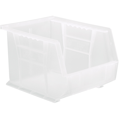 Bac transparent ultra empilable & suspendable, 8-1/4" la, 7" h x 10-3/4" p, Transparent Les Fournitures Industrielles Méga