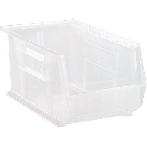 Clear-View Ultra Stack & Hang Bin, 8-1/4" W x 7" H x 14-3/4" D, Clear Les Fournitures Industrielles Méga
