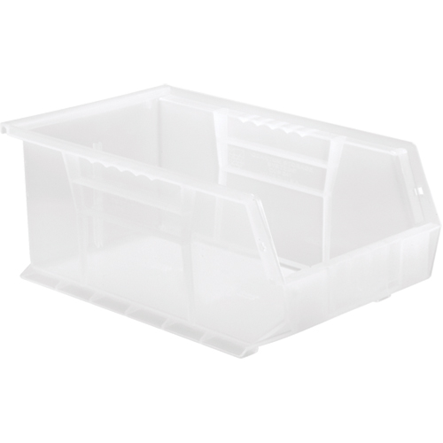 Clear-View Ultra Stack & Hang Bin, 8-1/4" W x 6" H x 13-5/8" D, Clear Les Fournitures Industrielles Méga
