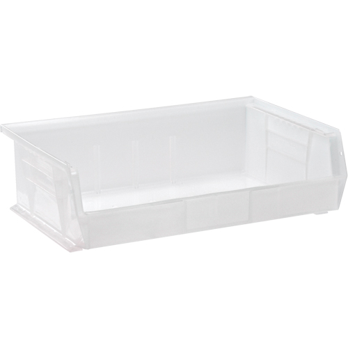 Bac transparent ultra empilable & suspendable, 16-1/2" la, 5" h x 10-7/8" p, Transparent Les Fournitures Industrielles Méga