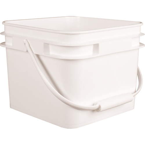 Square Pail, Plastic, 2.1 gal. Les Fournitures Industrielles Méga
