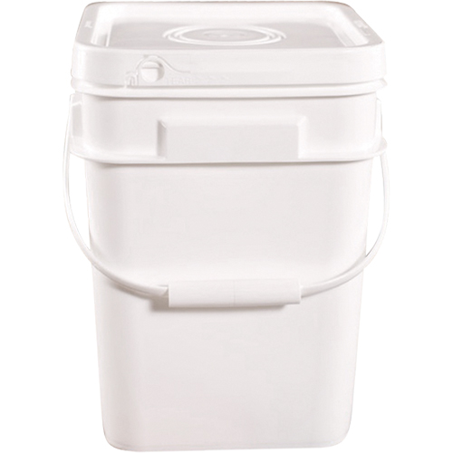 Square Pail, Plastic, 4 gal. Les Fournitures Industrielles Méga