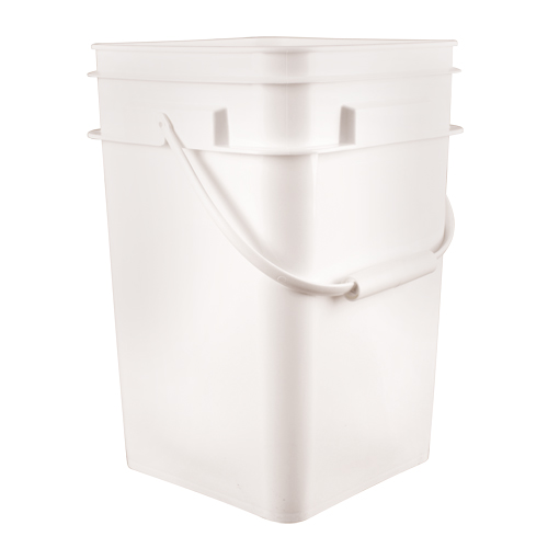 Seau carr&eacute;, Plastique, 4,25 gal. Les Fournitures Industrielles Méga